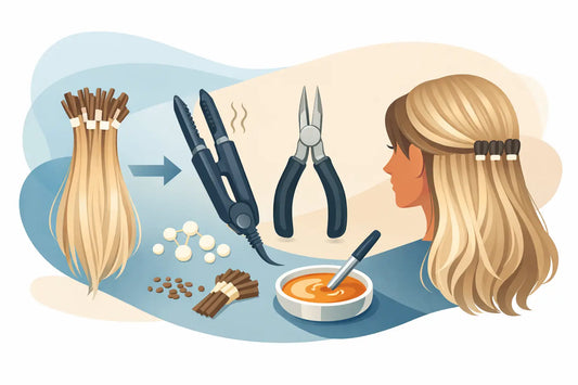How to Retip Hair Extensions Properly